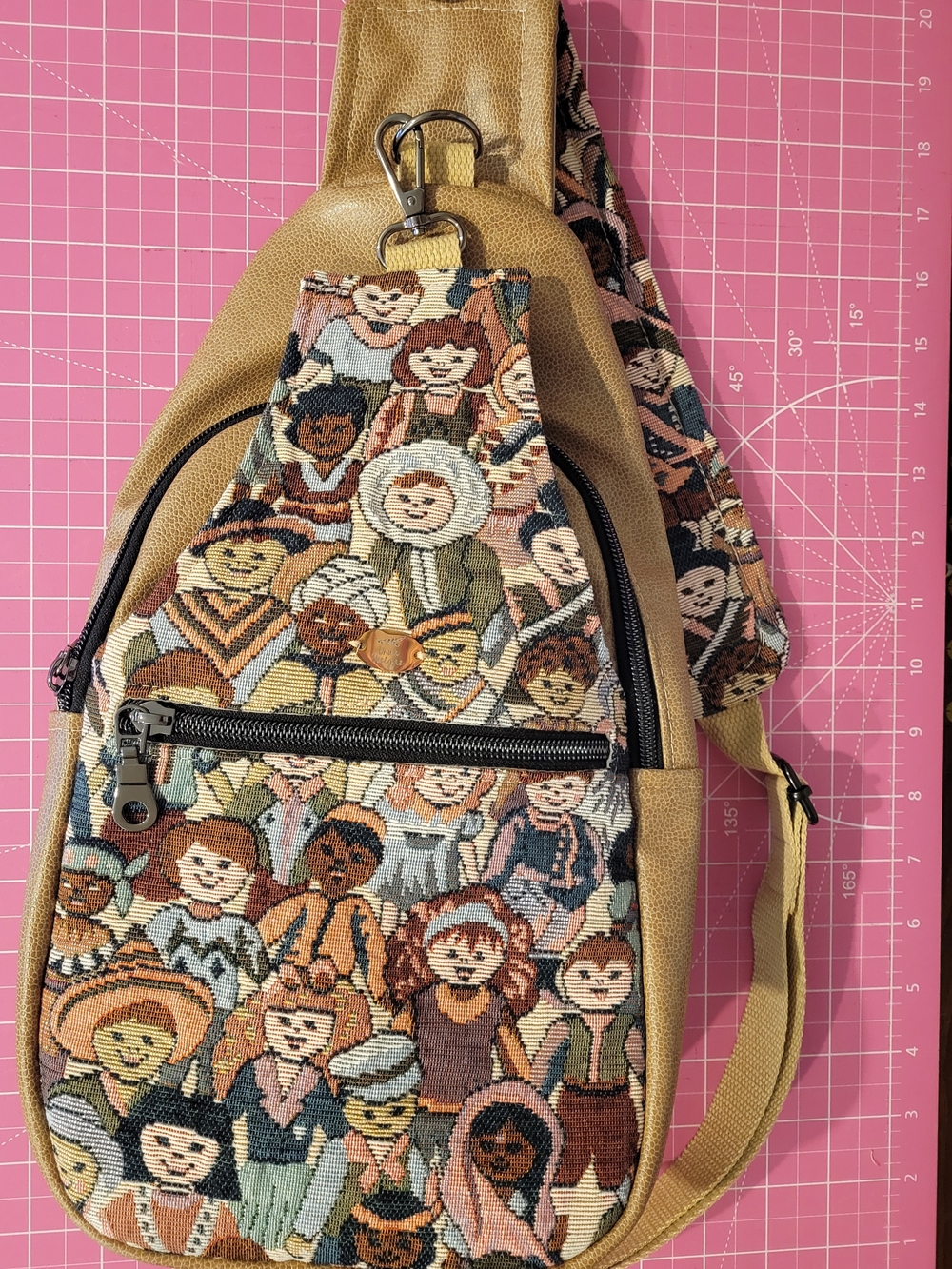 Sling Crossbody Bag Featuring Children's Diversity